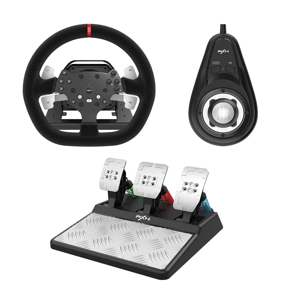 Force Feedback Steering Wheel for PC, Xbox One, Xbox Series X/S, PS4